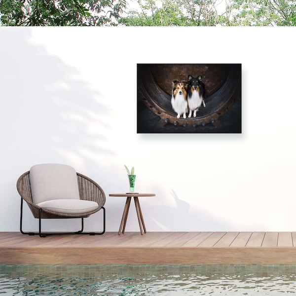 Trademark Fine Art Outdoor Canvas Art Natalie Grosse 'On The Road Again' Wall Art for Patios, or Gardens GRL01183-OC2232WR - main