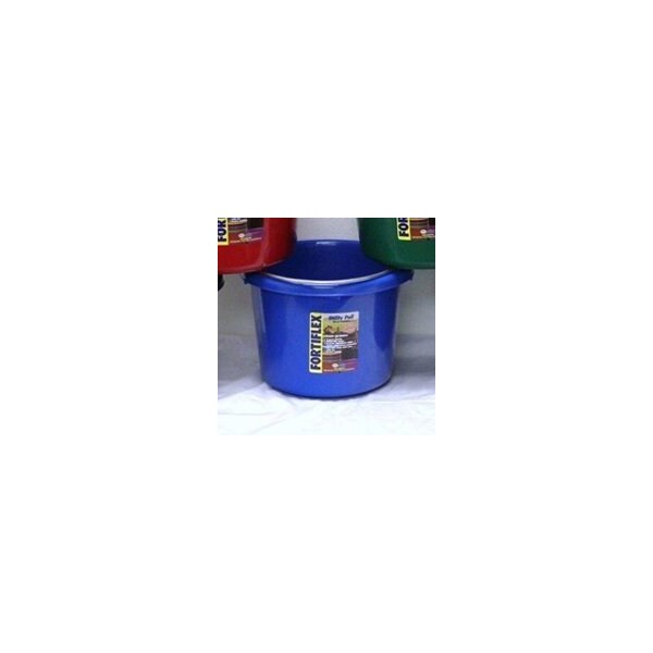 Fortex Fortiflex 1304840 Utility Pail, Fortalloy Rubber HDPE, Blue N400-8 BLUE - main