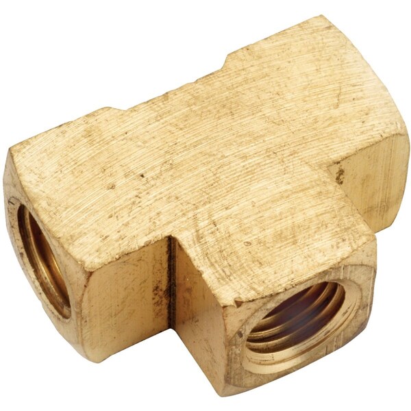Anderson Metals 1/8'' Yellow Brass Tee 756101-02 - main