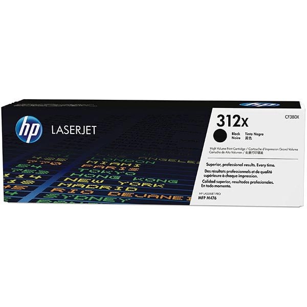 Hp 312X Black Original LaserJet Toner Cartridge, 4,400 Yield CF380X - main
