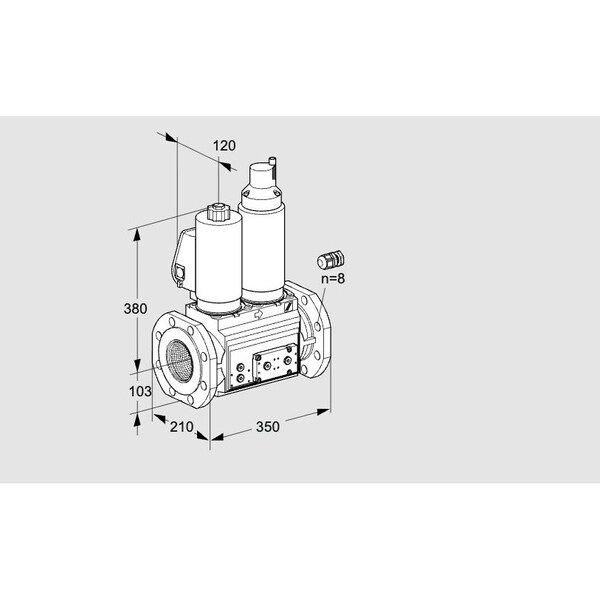 Honeywell Kromschroder Solenoid Gas Safety Valve – VCS Series, Class A, 500 mbar, IP65 Rated KS88206588 - main