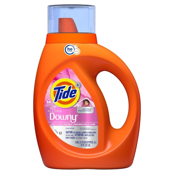 Tide Downy April Fresh Scent Laundry Detergent Liquid 37 fl. oz. 1 pk 80818037 - main