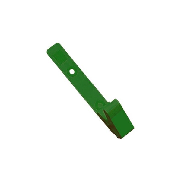Brady STRAP CLIP, GREEN, 3 1/8in 79MM, PLASTIC KNURLED THUMB-GRIP W/DELRIN STRAP 2115-2004 - main