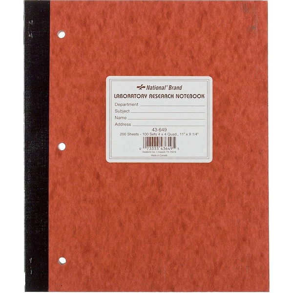 Rediform Laboratory Research Notebook, Brown RED43649 - main