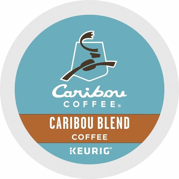 Caribou Coffee K-Cup Caribou Blend Coffee, Compatible with Keurig Brewer, Regular, Medium, K-Cup, 24PK 5000330135 - main