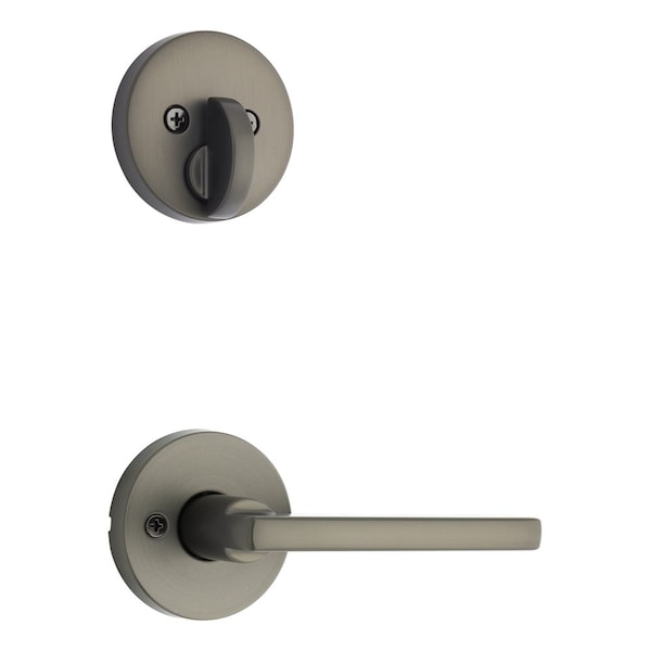 Kwikset Residential Handlesets Single Cylinder Gunmetal 971HFLRDT-18G - main