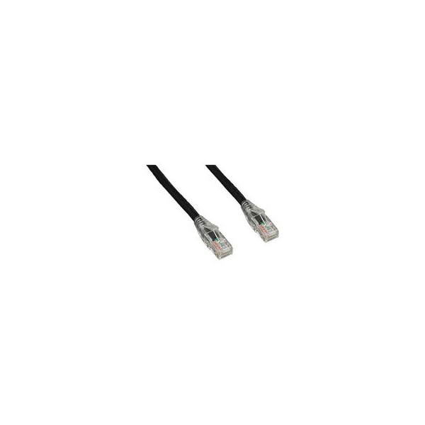 Cable Wholesale Cat6 Black Copper Ethernet Patch Cable, Clear Finger Boot, POE Compliant, 3 feet 10X8-92203 - main