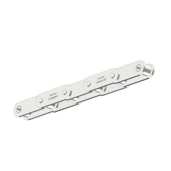 Senqcia Hi-Max SBR Conveyor Series Double Pitch Riveted Standard , 10 ft OAL, 1.5P, .469 Dia x .5 W C2060NPHMRB - main