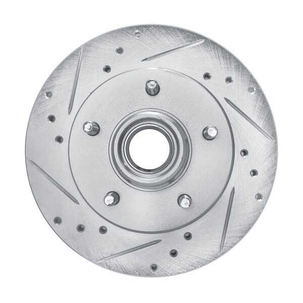 Dynamic Friction Co DFC Brake Rotor - Drilled and Slotted - Silver 631-47062L - main