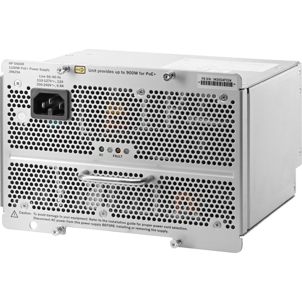 Hpe 5400R 1100W PoE+ zl2 Power Supply - 1100 W - 120 V AC, 230 V AC J9829A#ABA - main