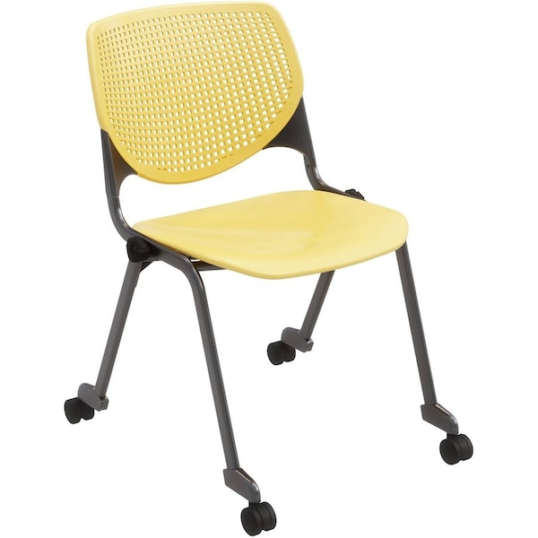 Kfi Poly Stack Chair, Yellow CS2300-P12 - main