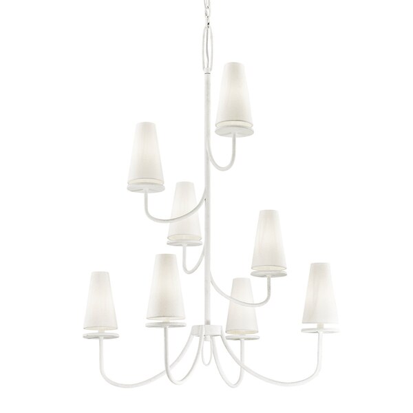 Troy Lighting Marcel 8 Light Chandelier 36 In. Gesso White F6288-GSW - main