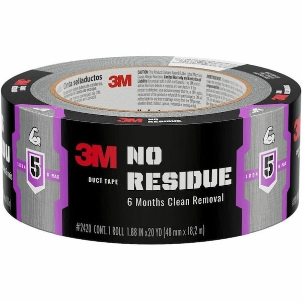 3M 1.88 in. W X 25 yd L Dark Gray Duct Tape 2420 - main