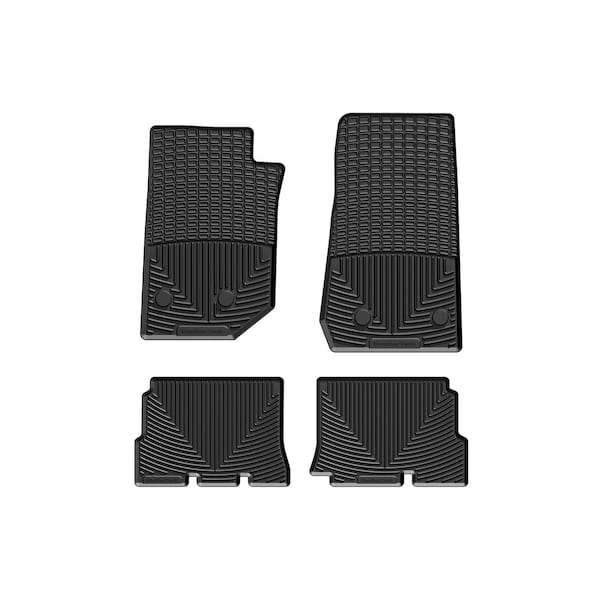 Weathertech Black, Front and Rear All Weather Floor Mats W321-W322 - main