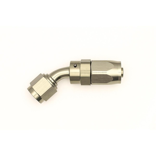 Deatschwerks 6AN 45 deg Female Swivel CPE Hose End 6-02-0802 - main