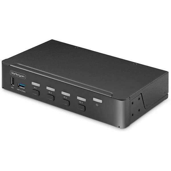 Startech.Com 4-PORT DISPLAYPORT KVM SWITCH, SINGLE 4K 60HZ MONITOR, 6X USB PORTS, PUSH-BUTTON P4AD122-KVM-SWITCH - main