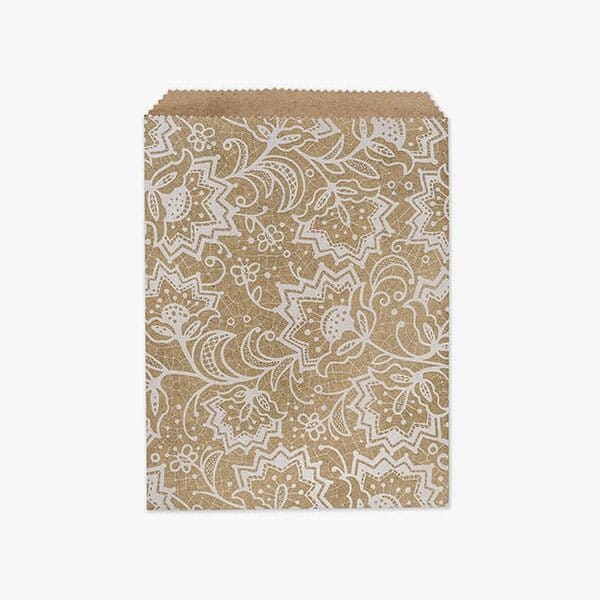 Nashville Wraps Lace Kraft Paper Merchandise Bags, 8.5x11, 500PK MB2LAC - main