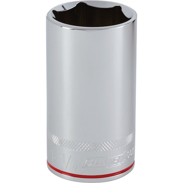 Channellock Standard 1/2'' Drive 1-1/4'' 6-Point Deep Standard Socket 366951 - main