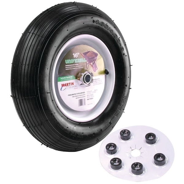 Martin Wheel Wheel Whlbrw Pneu Uni 16In 5/8 408TTRIB32 - main