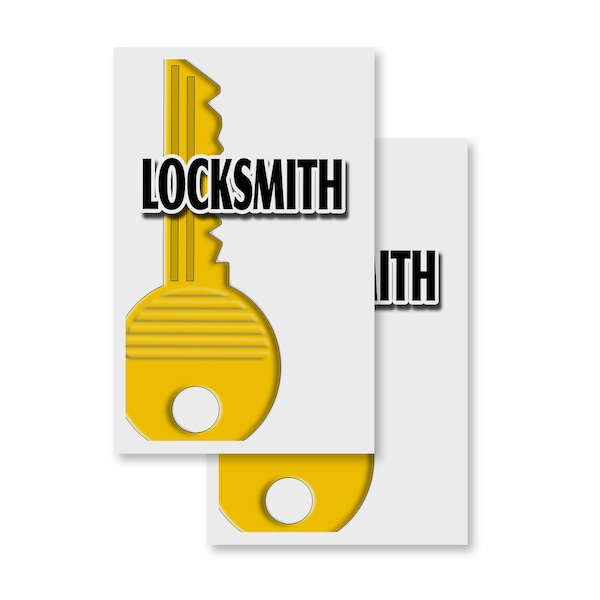 Signmission Locksmith, Vinyl Decals Only 24 Inch x 36 Inch, Vinyl Decal, 2PK DSB-2436-2PACK-Locksmith - main