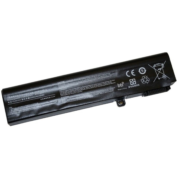 Battery Technology BTI Battery - For Notebook - Battery Rechargeable - 5200 mAh - 10.8 V DC BTY-M6H-BTI - main