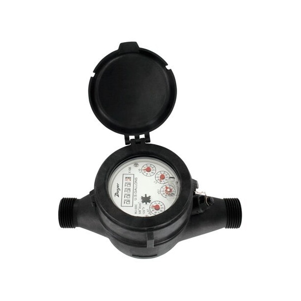 Dwyer Instruments Plastic Water Meter, 58 X 34 Plast WPTN-A-C-02-10 - main