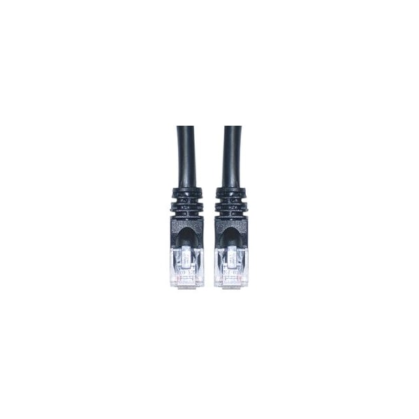 Cable Wholesale Shielded Cat6 Black Ethernet Patch Cable, F/UTP, Snagless/Molded Boot, POE Compliant, 25 foot 10X8-52225 - main