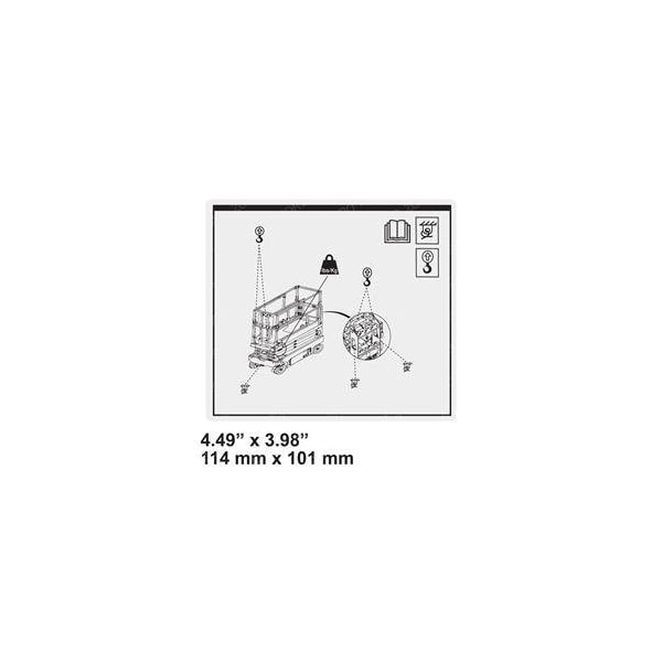 Genie REPLACEMENT DECAL, TRANSPORT DIAGRAM 1297195GT - main