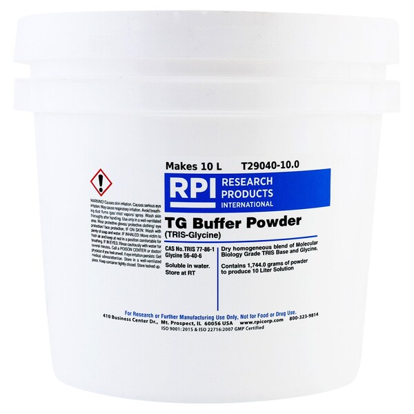 Rpi Tris-Glycine Buffer 10x Powder, 10 Liter T29040-10.0 - main