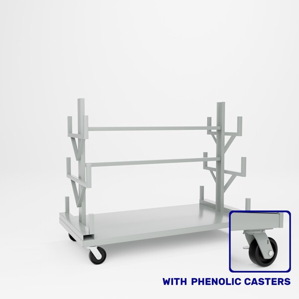Pucel Bar & Rod Truck, 72 in W x 36 in D x 60 in H, Putty BRT-72P - main