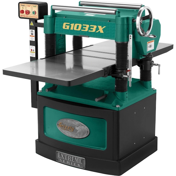 Grizzly 20" 5 HP Helical Cutterhead Planer G1033X - main