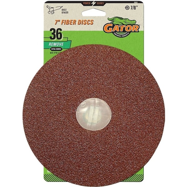 Gator 7In Fiber Disc 36Grit 3Pk 3083 - main