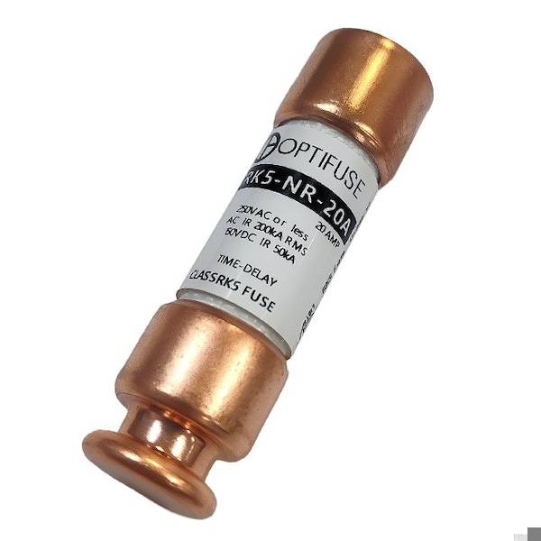 Optifuse Fuse, UL Class RK5 - Dual Element Time Delay, 250VAC 150VDC 20A TRK5-NR-20A - main