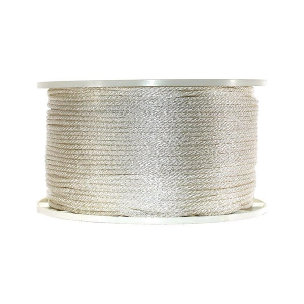 Wellington G1012S1000S Solid Braided Nylon Rope Spool White 0.18 in. x 1000 ft. 71488 - main