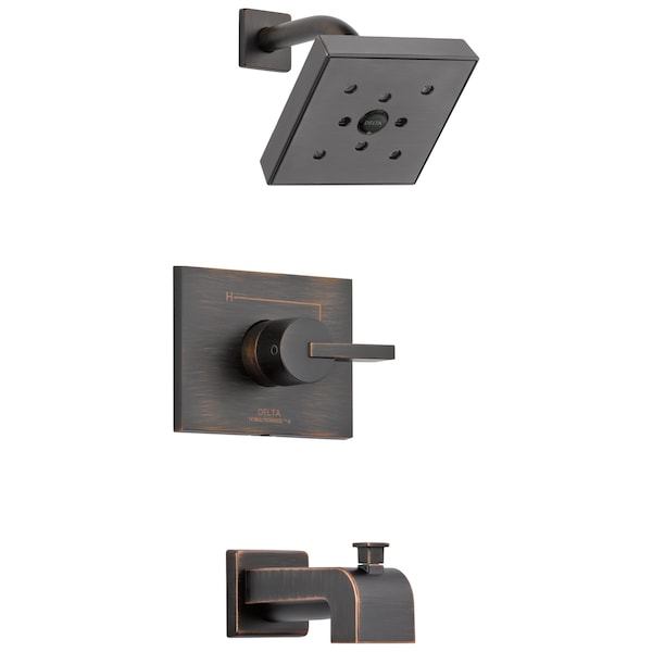 Delta Vero Monitor 14 Series H2Okinetic Tub & Shower Trim In Venetian Bronze T14453-RBH2O - main
