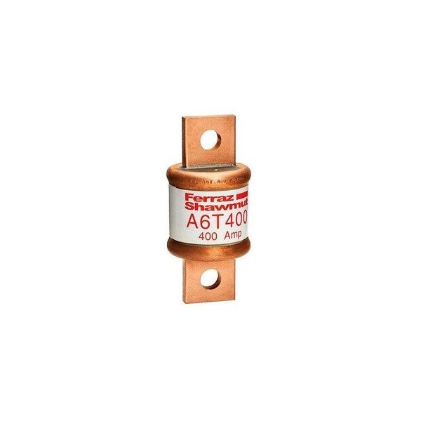 Ferraz Shawmut 1.62in x 3.62in, 600 VAC/300 VDC, 400 A, 200 kA AC/100 kA DC Interrupt, GMG Body, Copper Blade A6T400 - main