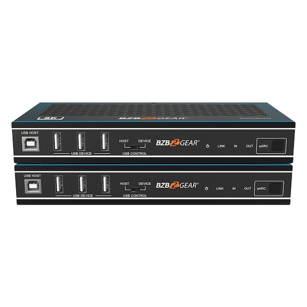 Bzbgear 8K UHD HDMI Extender 8K30/4K120Hz w IR/eARC/ARC/PoC/RS-232/Ethernet/USB 2.0 and Audio up to 330ft BG-EXH-8KC6 - main