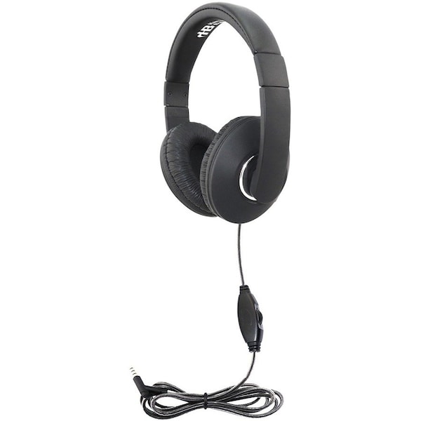 Hamiltonbuhl Hamilton Buhl Smart-Trek Mini Headphone With In-Line Volume Control And 3.5mm TRS Plug STM1BK - main