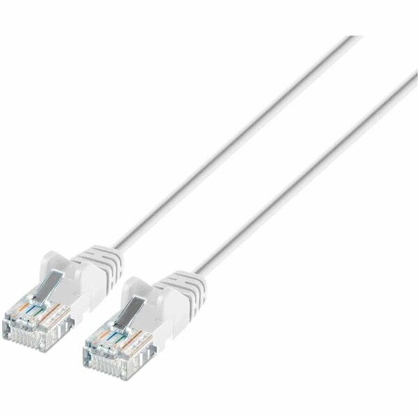 Intellinet Network Solutions CAT6 U/UTP SLIM NETWORK PATCH CABLE, 7 FT., WHITE 751537 - main