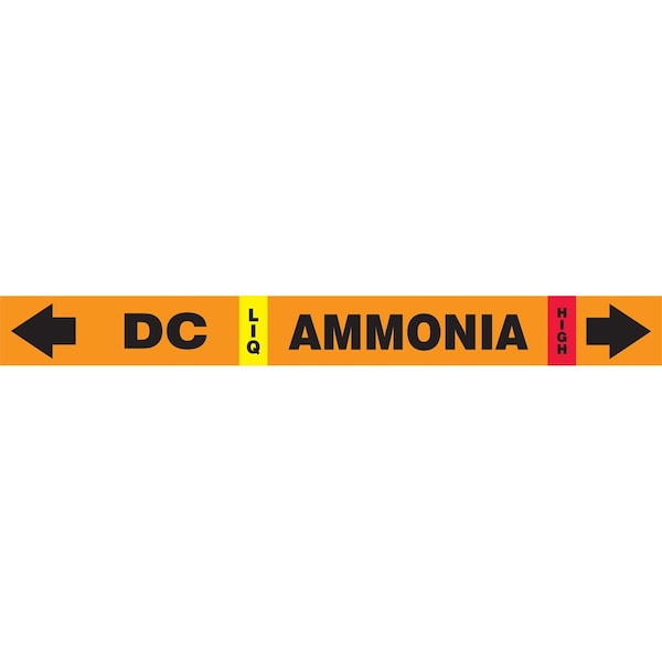 Accuform IIAR SELFSTICK AMMONIA PIPE MARKER RAK102T - main