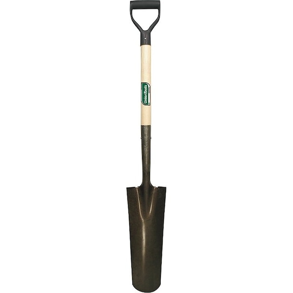 Union Tools Spade Drain Shovel, 27 in L Wood/Poly Handle 47108 - main