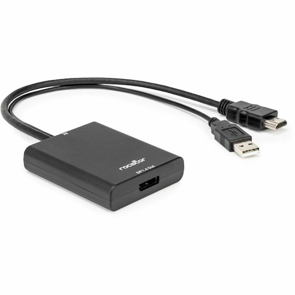 Rocstor PREMIUM HDMI TO DISPLAYPORT 8K ADAPTER WITH WITH USB TYPE-A CABLE - HDMI WITH US Y10A325-B1 - main