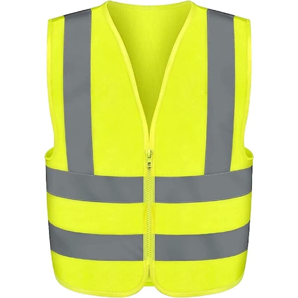 Neiko High Visibility Safety Vest ANSI Class 2, No Pocket, Neon Yellow, XX-Small (2XS) 54068A - main