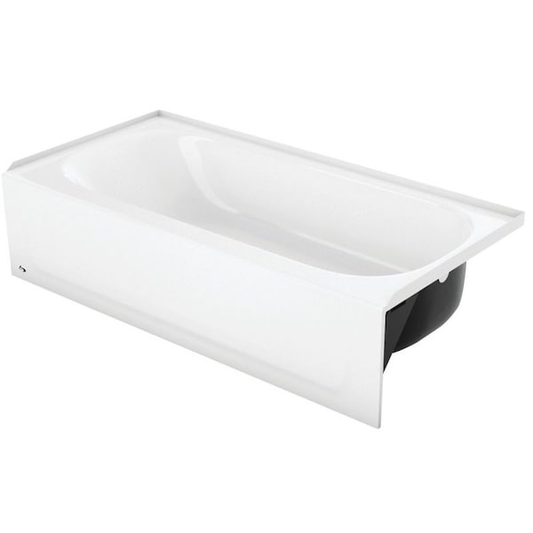 Bootz Aloha Bathtub, 39 gal Capacity, 60 in L, 30 in W, 1414 in H, Steel, White, PorcelainCoated 011-3364-00/4364 - main