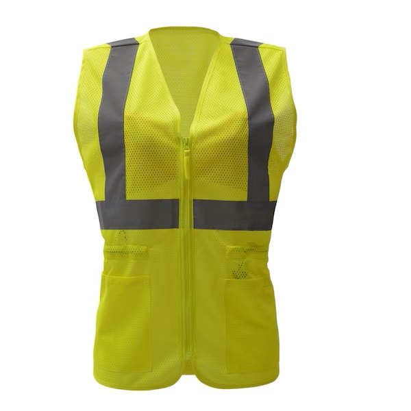 Gss Safety Hi-Vis Vest, Class 3 Lime, S/M 7803-S/M - main