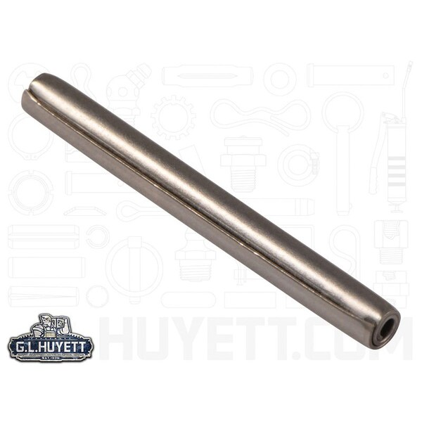 Huyett Coiled Spring Pin, Heavy Duty, Nickel Plated 302/304 Stainless Steel, 0.125 in Dia x 1.250 in Length SPC3P-125-1250H - main