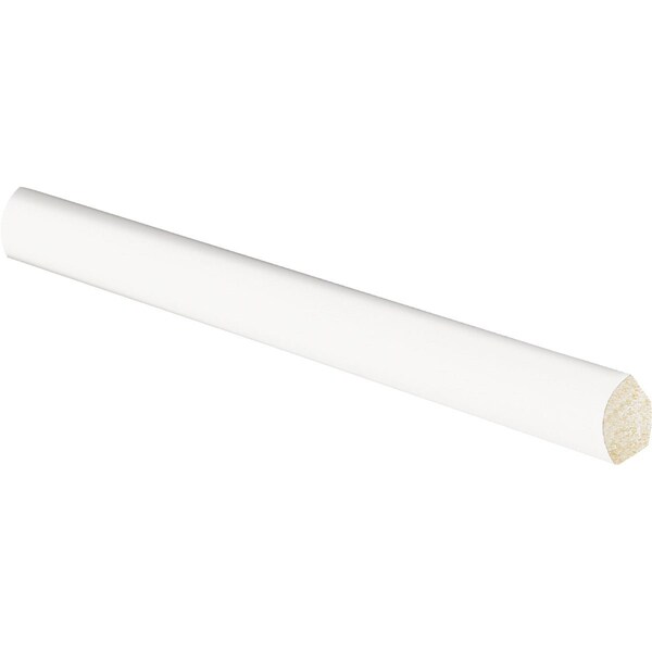 Inteplast Building Products 9/16'' W.x9/16'' H.x8 ' L. Crystal Wht Polystyrene Quarter Round Molding 51070800032 - main