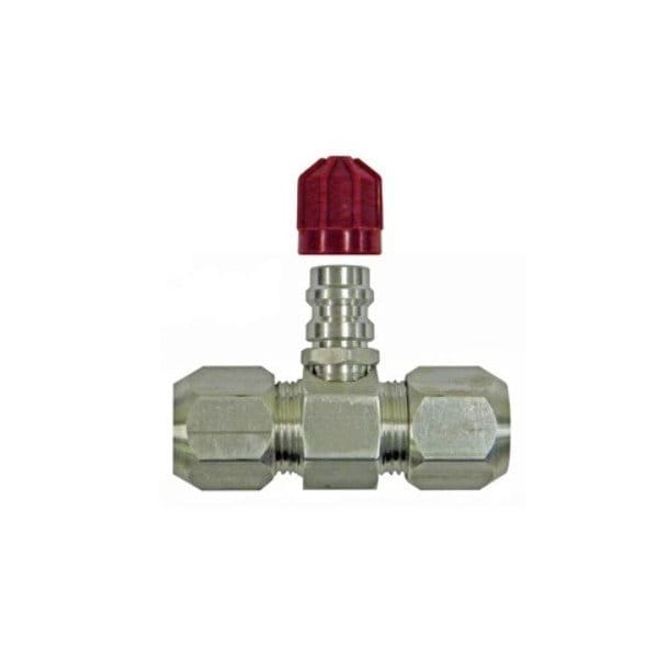S.U.R. & R. Auto Parts 1/2" SRVC PORT VALVE - LOW SIDE (1) SRRAC412L - main