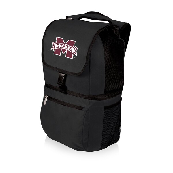 Picnic Time Family Of Brands NCAA Mississippi State Bulldogs Zuma Backpack Cooler - Soft Cooler Backpack - Lunch Cooler, Black 634-00-175-384-0 - main