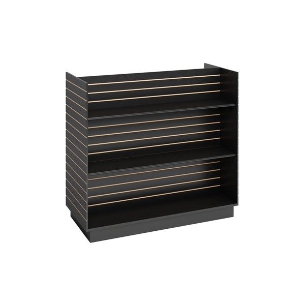 Specialty Store Services White Slatwall Gondola Display, 49 1/2 In. W X 24 In. D X 54 In. H 3433W - main